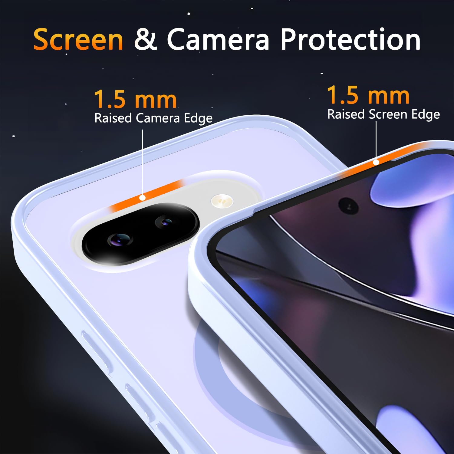 Phone Cover for Google Pixel 9a Case | with 1 Screen Protector, Compatible with