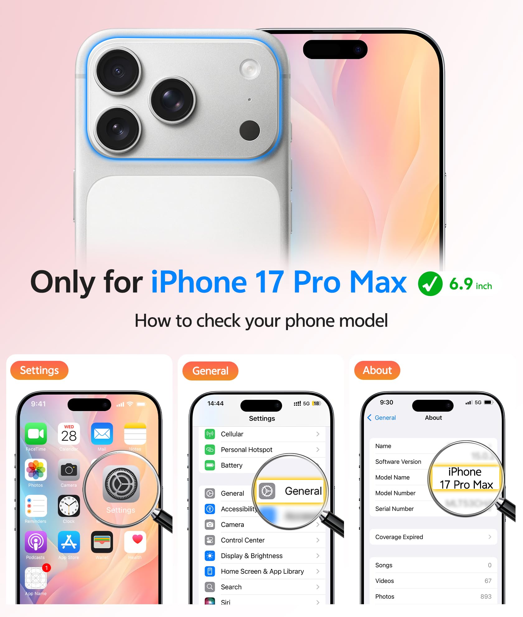 Iphone 17 Pro-Max Case: [ Magsafe] Translucent Matte Cases With [Full Camera Pro