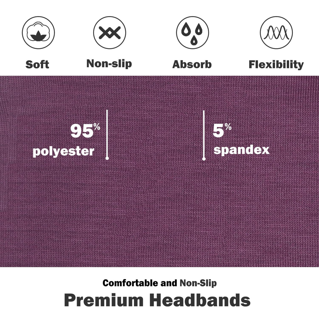 Headbands for Women, Non-Slip, Premium Stretchy Head Bands Hair Accessories,Wear
