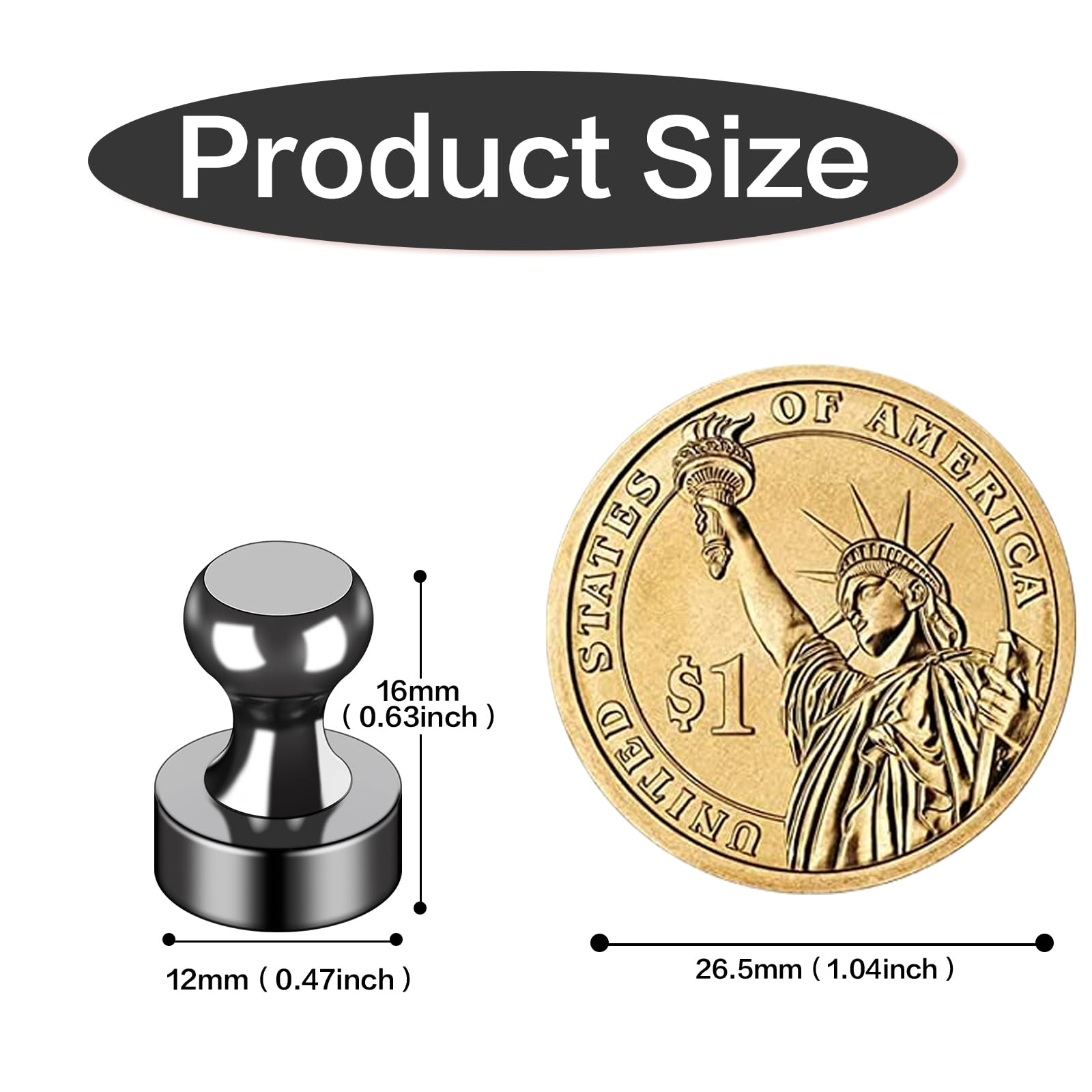 12Pcs Refrigerator Whiteboard Small Strong Magnet Classroom Kitch