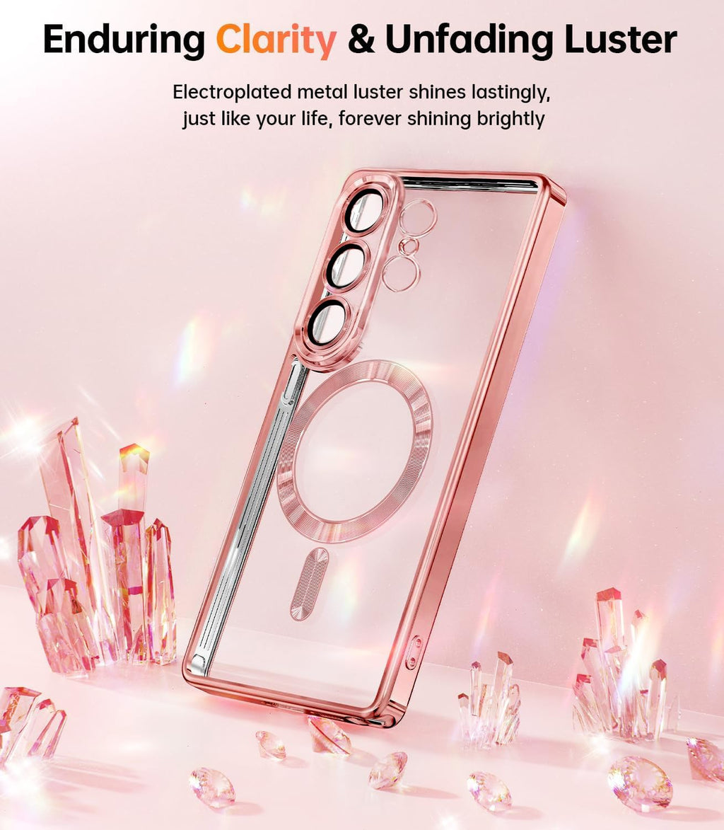 Samsung Galaxy S26 Ultra Case With Magnetic(2026).Phone Cover Clear Back Plating