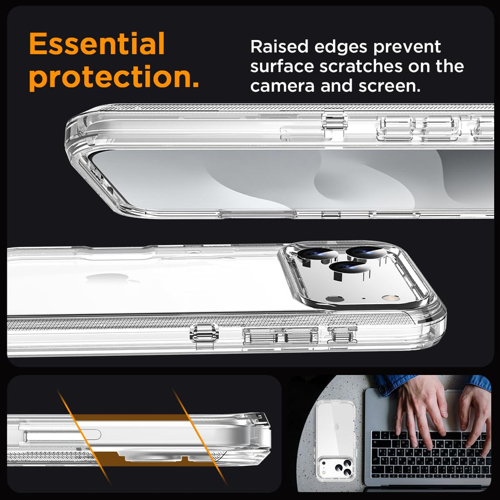Iphone 17 Pro Max Case Clear 3 In 1 Heavy Duty Drop Protection Full Body Rugged