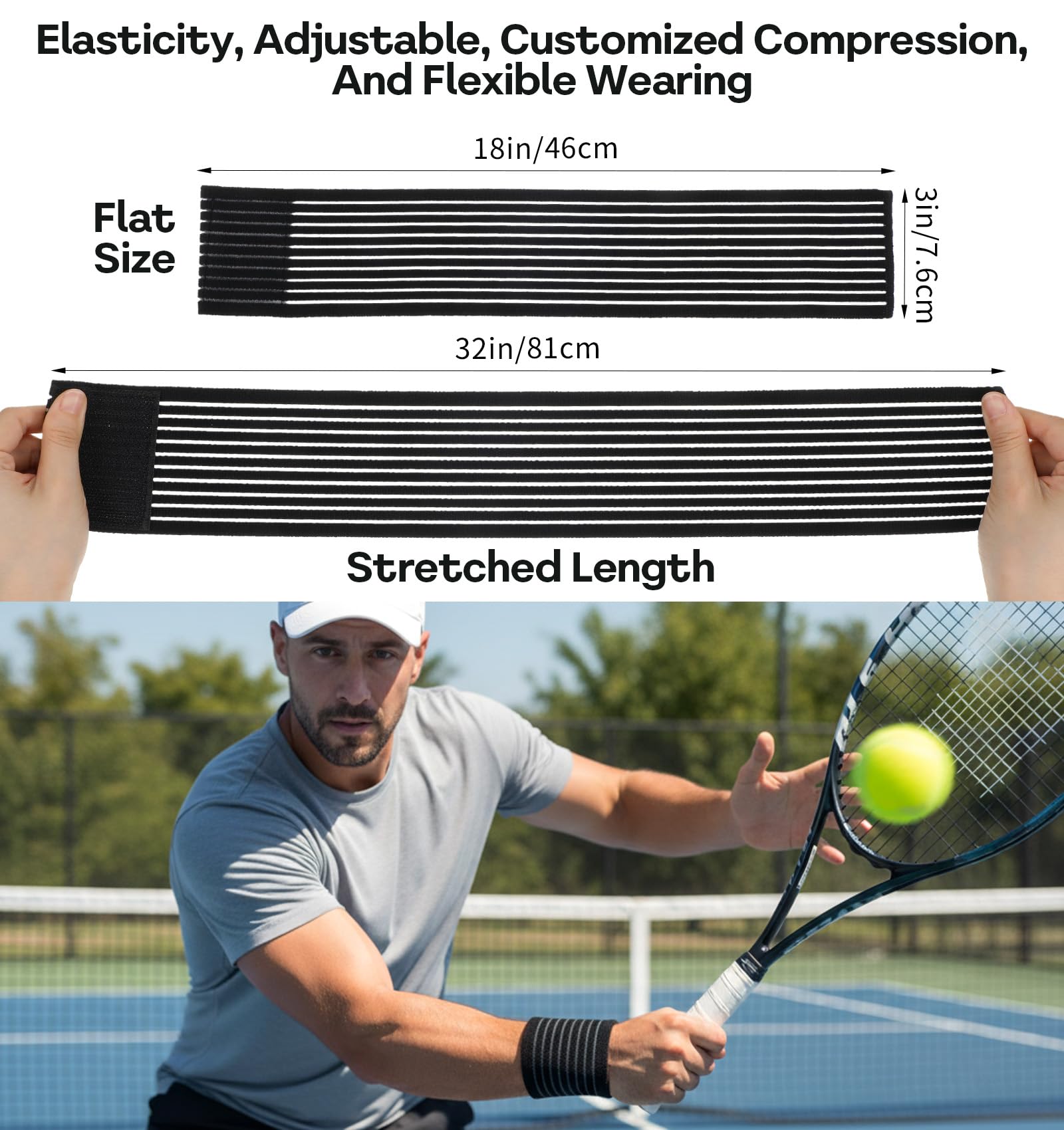 2-Pack Wrist Sleeve, Wrist Brace for Weightlifting, Arthritis & Tendonitis, Brea