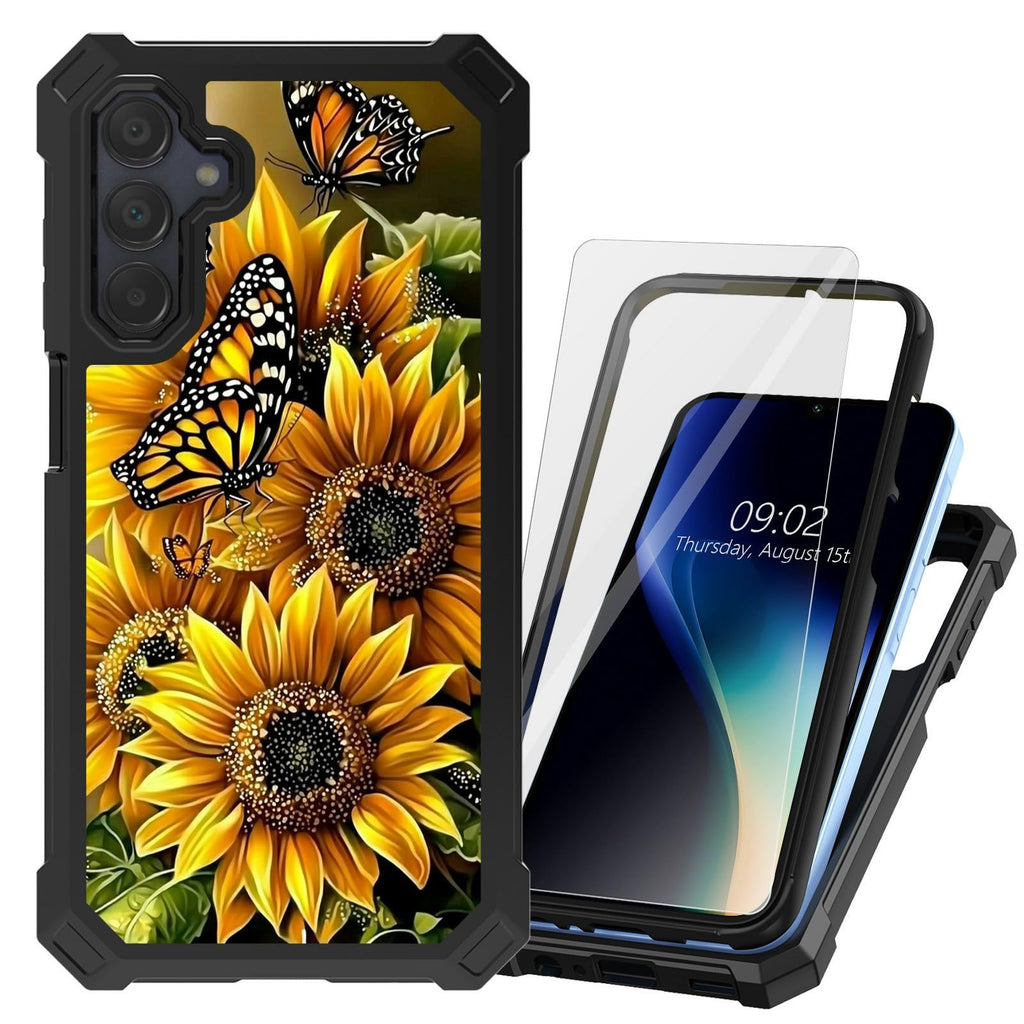 Galaxy A15 5G Heavy-Duty Case with Tempered Glass Screen Protector - Ultimate Pr