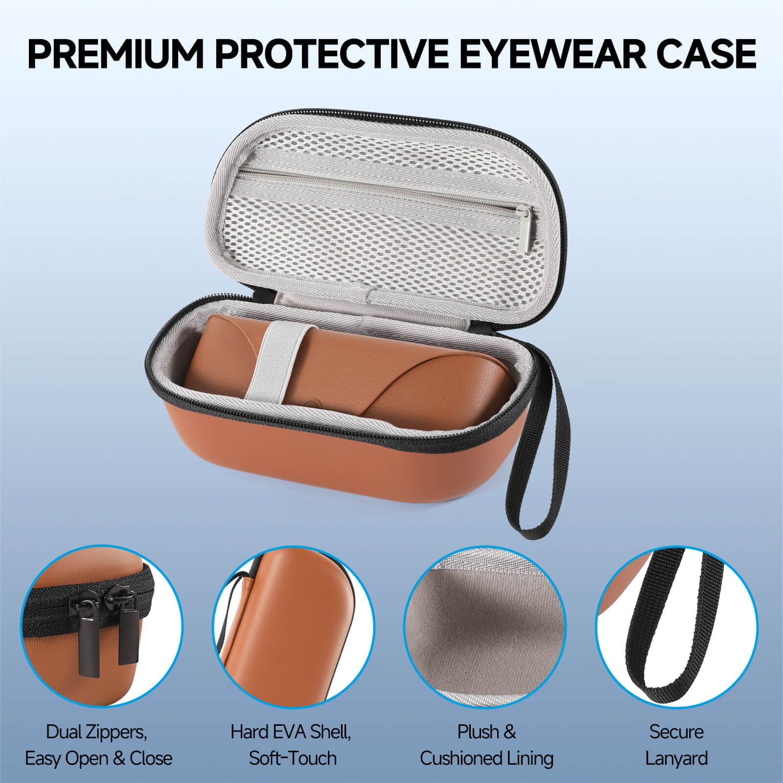 Glasses Case For Ray-Ban Meta Wayfarer/Skyler/Headliner
