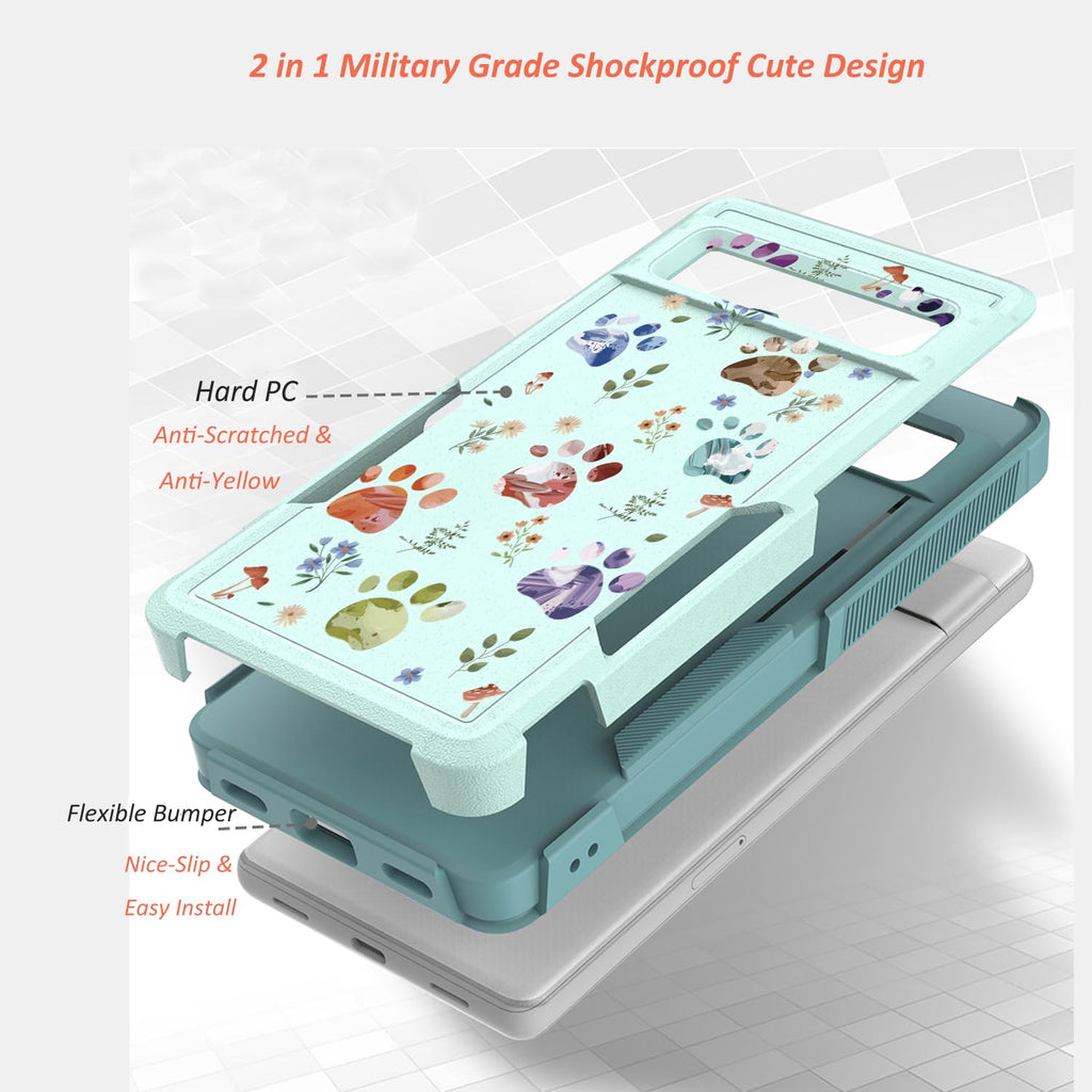 Google Pixel 7a 5G Case: Cute Flowers Floral Design for Girls Women Slim Fit