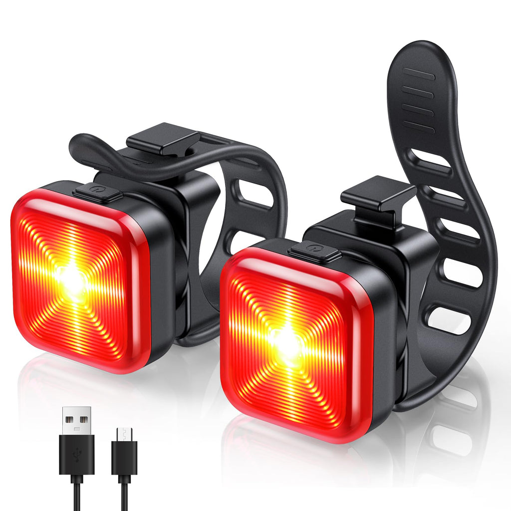 Bike Lights for Night Riding, 5 Modes Bike Rear Light for Cycling Safety, Rechar