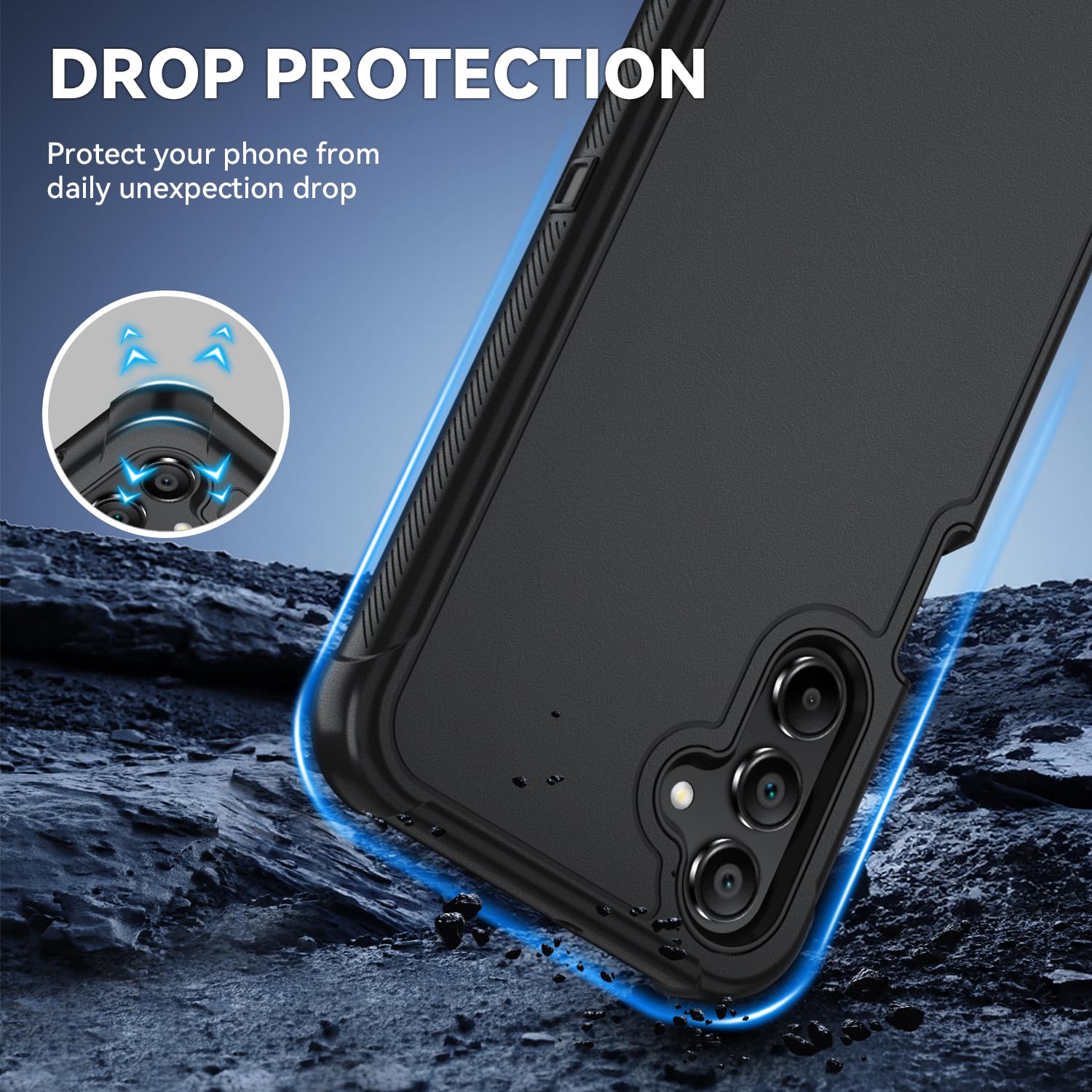 Samsung Galaxy A16 5G Case : 3-Layer Shockproof Phone Cover with HD Screen P