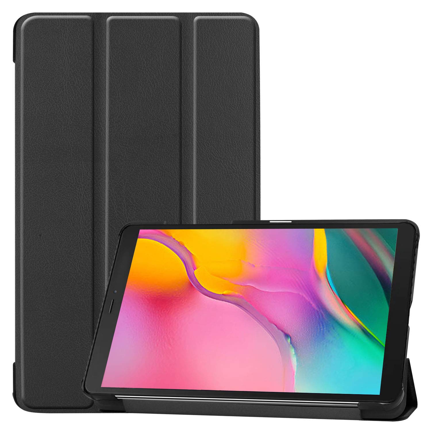 Slim Case for Galaxy Tab A 8-inch 2019 T290 T295, Light Cover Trifold Stand Hard