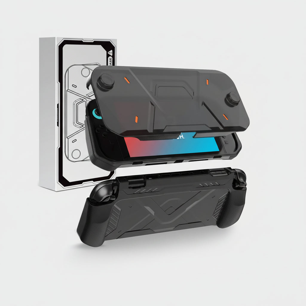Switch 2 (2025) Protective Case – Shockproof TPU + PC Grip Cover, Anti-Scratch,