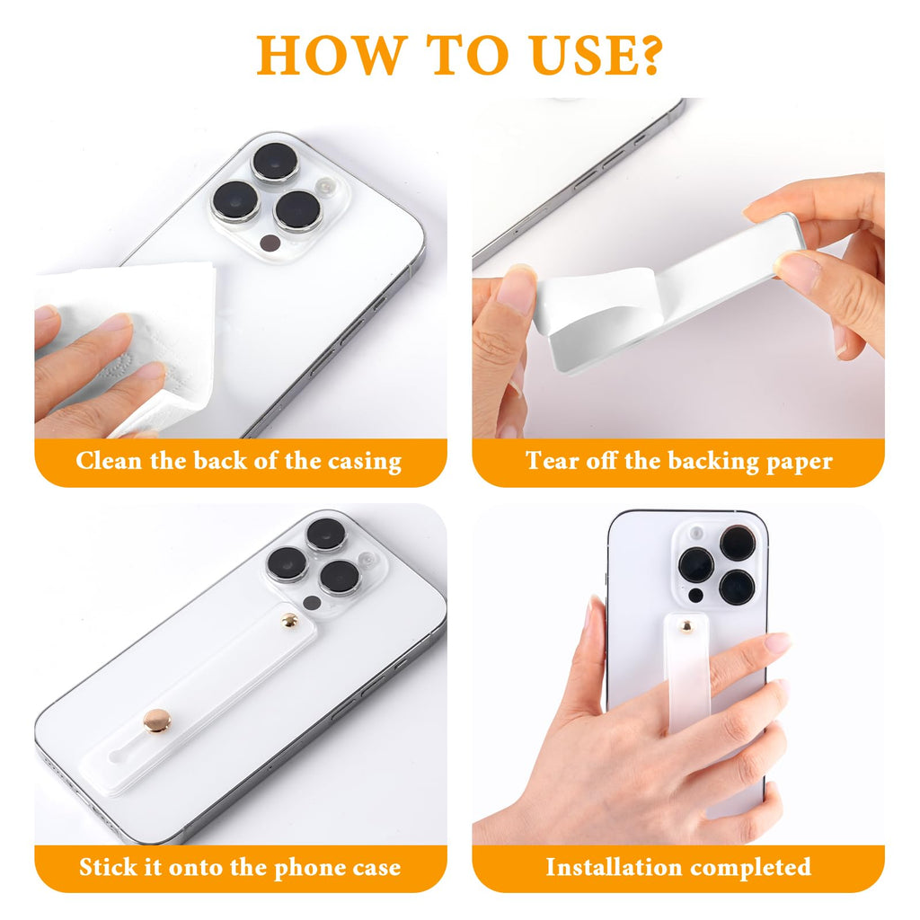Silicone Phone Strap With Kickstand - Versatile Grip & Holder For Most Phones An