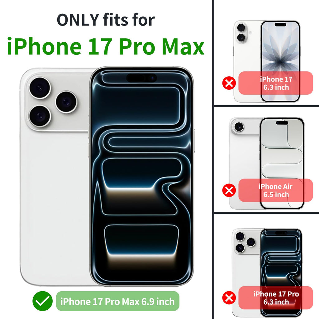 Iphone 17 Pro Max Case, Heavy Duty Drop Protection Screenless Dual Layer Shockpr