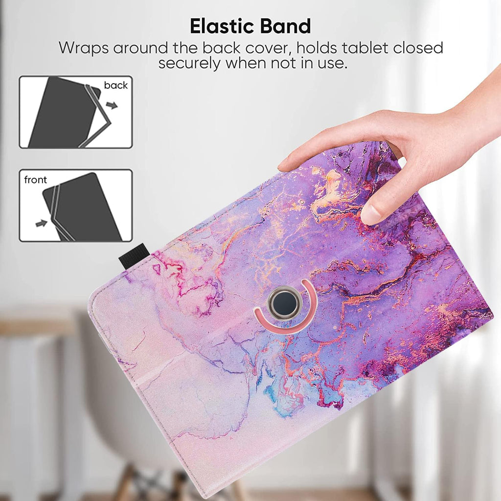 Universal 10-10.1 Inch Android Tablet Case, 360 Degree Rotatable Kickstand Multi