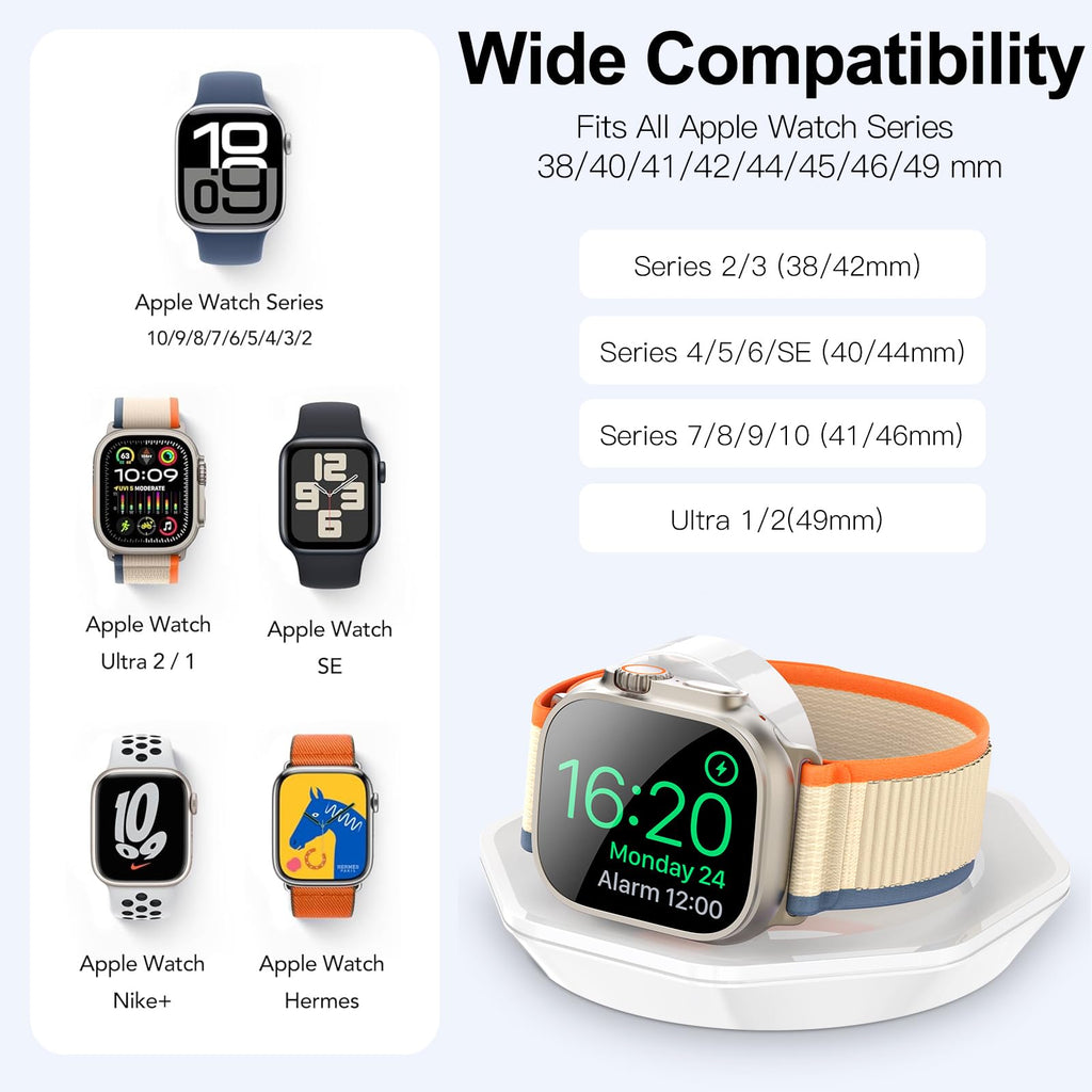 Charger Foldable Magnetic Charging Dock, Wireless Fast Watch Charger