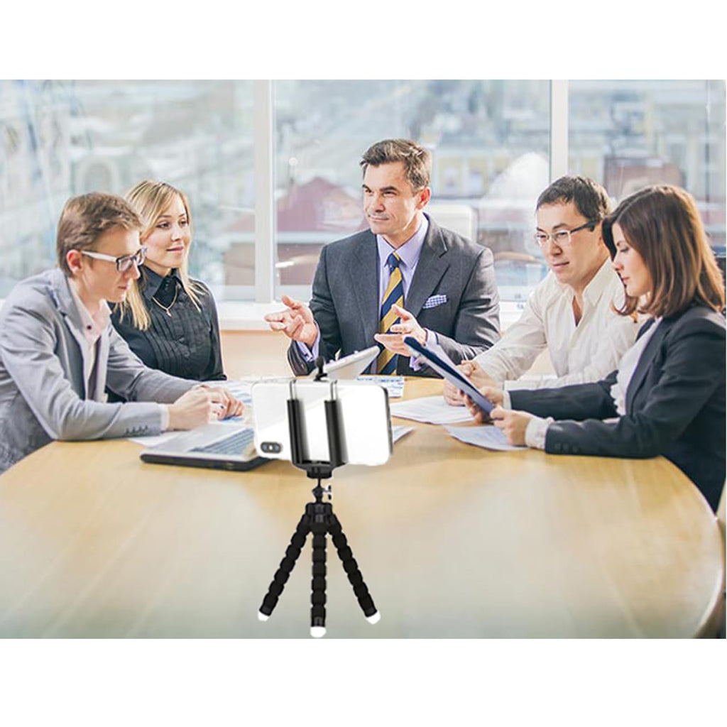 Tripod,Sponge Tripod with Phone Holder Flexible Bracket with Wireless Remote and