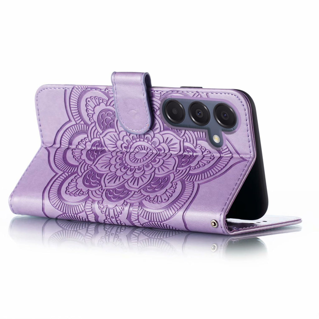 for Samsung Galaxy A16 Case Wallet with Card Holder Kickstand Magnetic Soft Leat