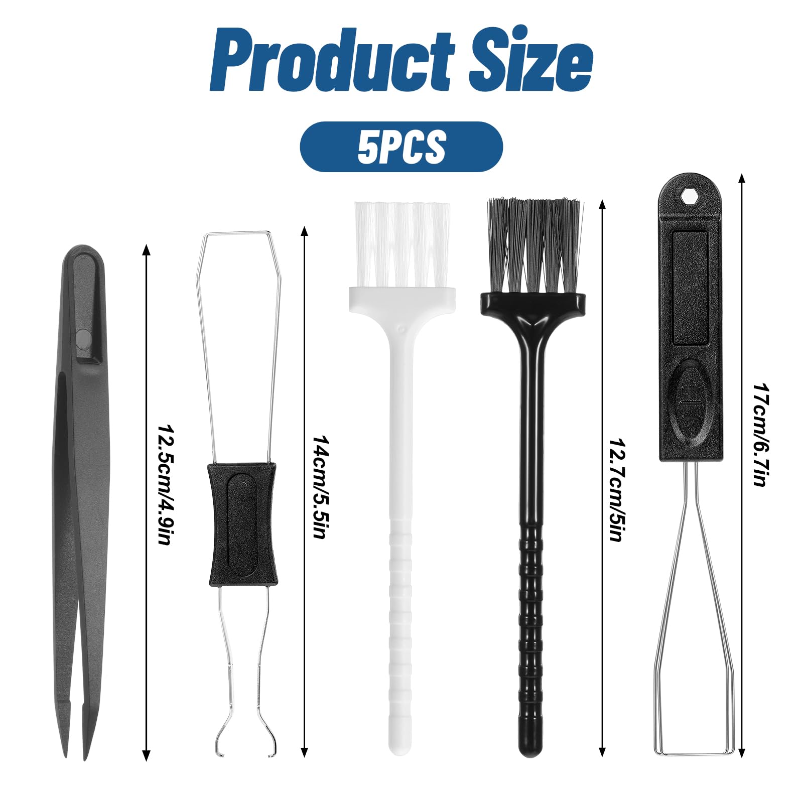 Remover Tool Set Includes 2 PCS Stainless Steel Keycap Puller with 2