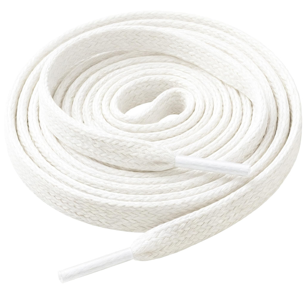 5/16" Double Layer Flat Shoelaces - Non-Slip, No-Fray, No-Pilling, 21 Colors & 1