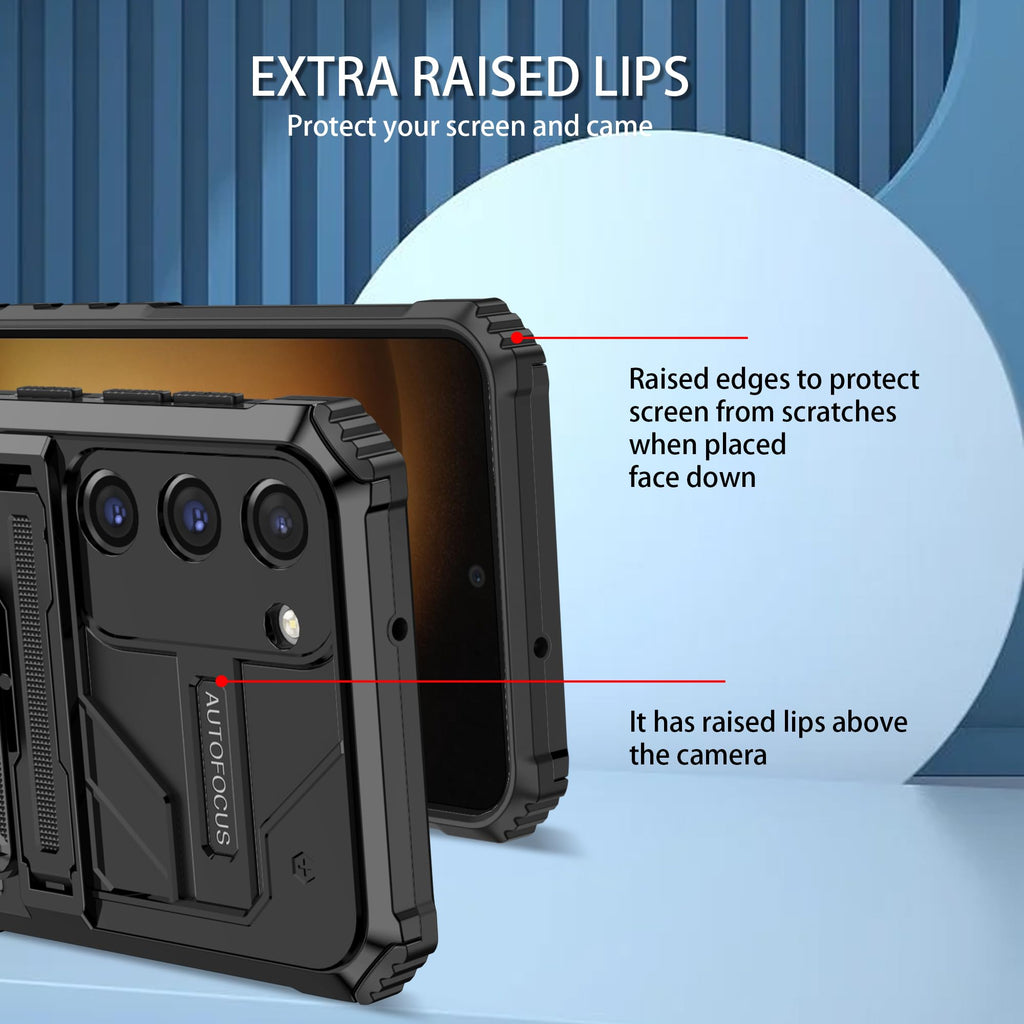 Galaxy S23 Plus 5G Case with Screen Protector & Belt Clip Holster - Ultimate Pro