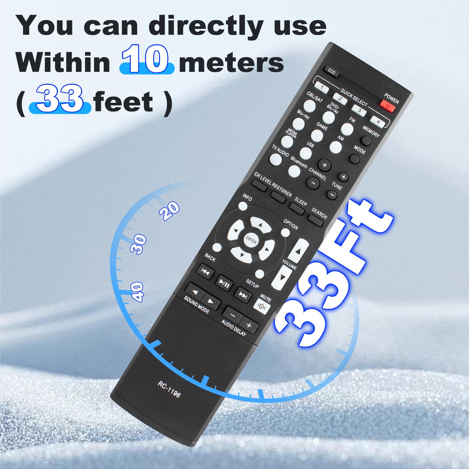 Remote Control Denon Av Receiver Avr-S500Bt Avr-S510Bt Avr-X520Bt Avr-X510Bt