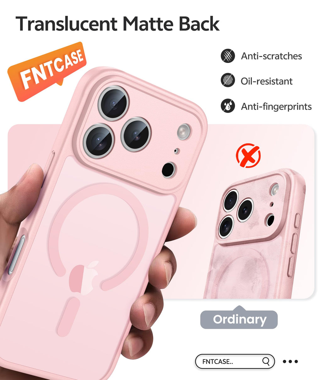 Iphone 17 Pro-Max Case: [ Magsafe] Translucent Matte Cases With [Full Camera Pro