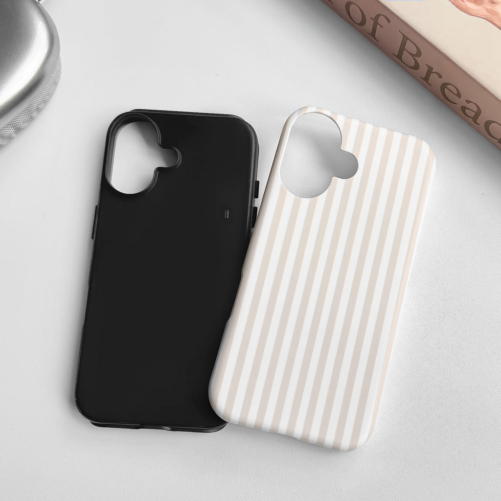17 Case Matte Cute Vertical Stripes For Women Girls Men Boy Striped Pattern Hybr