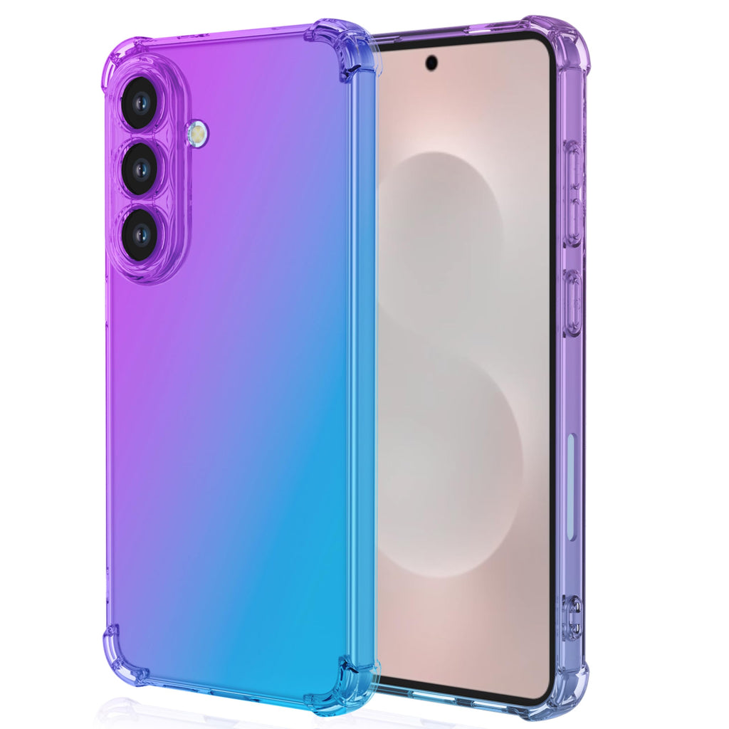 S26 Case: Women Girls Reinforced Corners Tpu Shock-Absorption Flexible Gradient