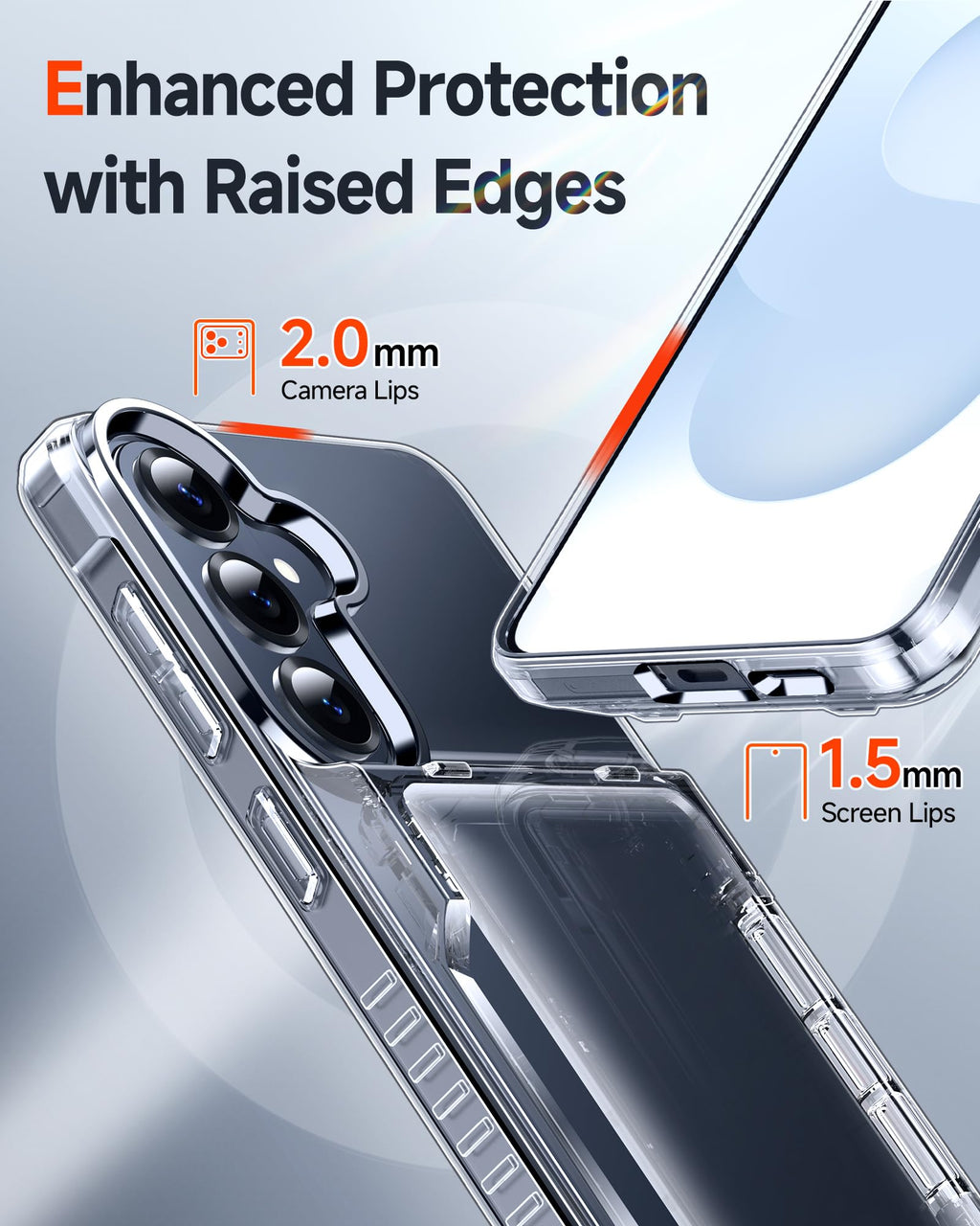 for Samsung Galaxy-S26-Plus Case Wallet: with Card Holder Clear Phone Funda para