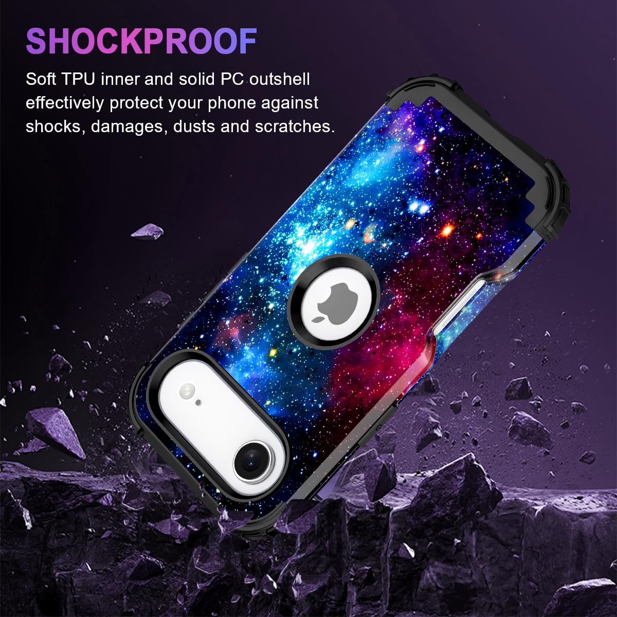 Iphone Air Case/Iphone 17 Air Case,Glow In The Dark Three Layer Heavy Duty Shock