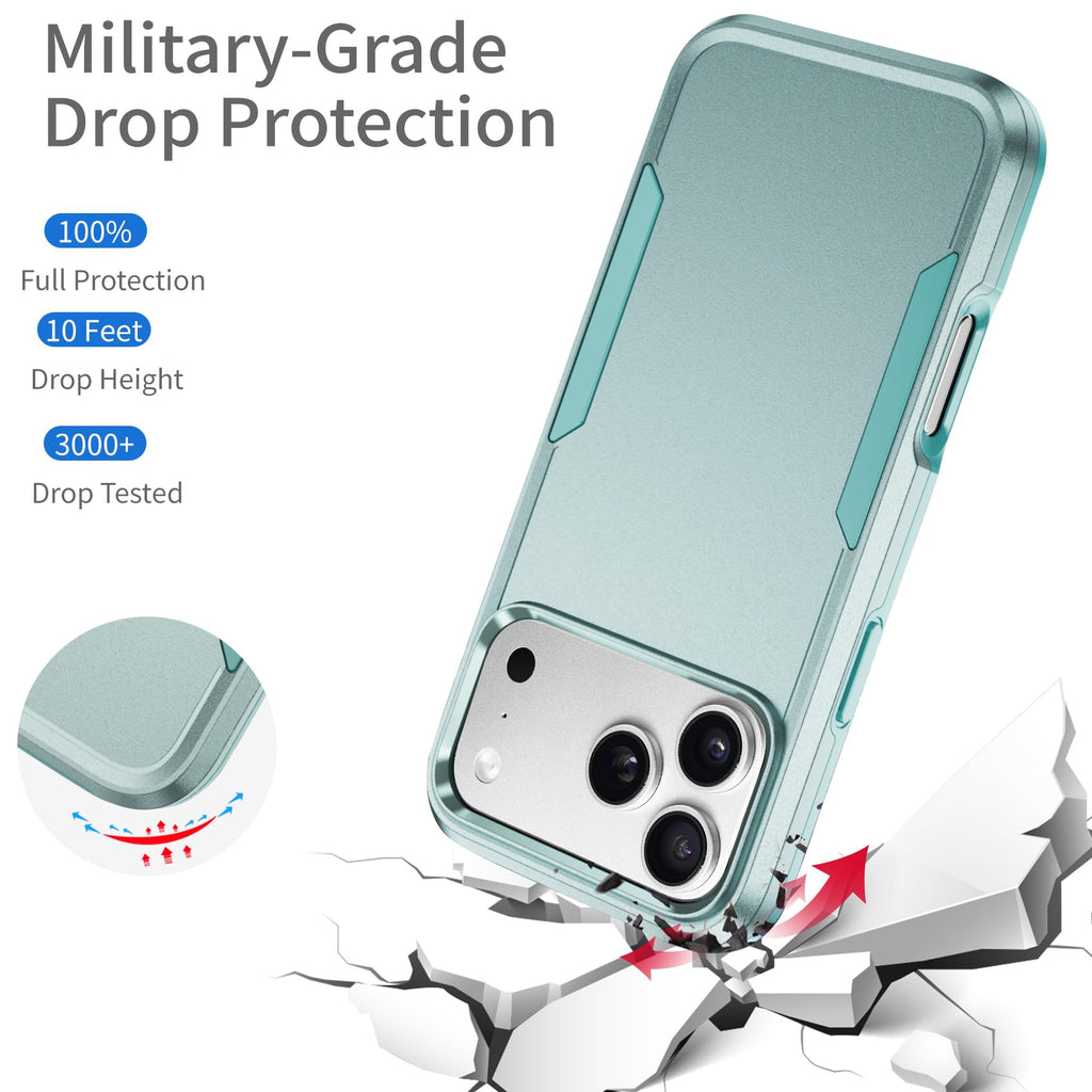 For Iphone 17 Pro Max Case, Dual Layer Heavy Duty Shockproof Protective Phone Ca