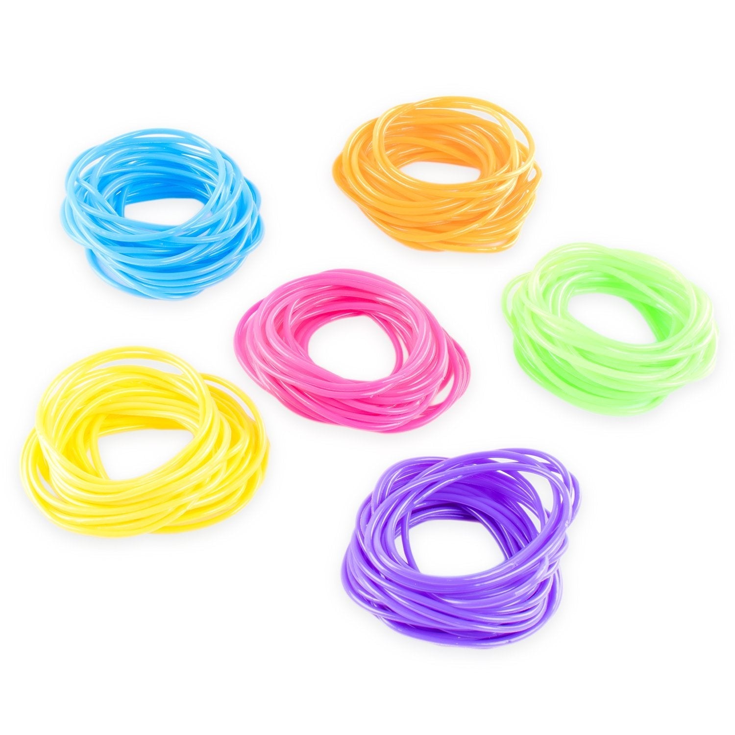 Z Outlet 80s Colorful Retro Rock Pop Star Rainbow Diva Disco Jelly Neon Gel Stre