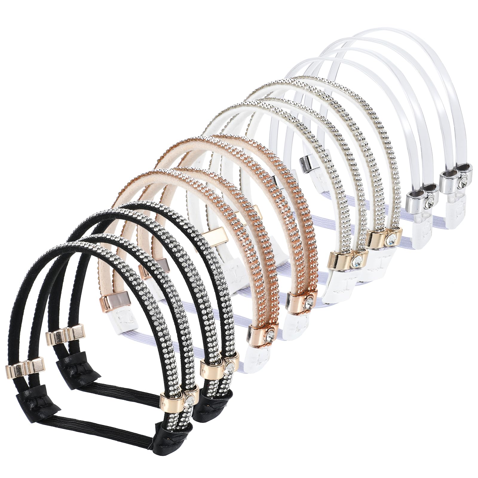 4 Pairs High Heels Shoe Straps Elastic Holding Heels Ankle Belt Band Detachable