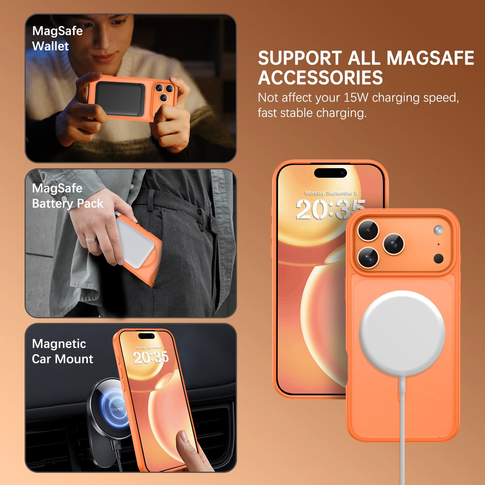 For Iphone 17 Pro Max Case 2025,[ Magsafe][Military-Grade Protection][Anti-Yello