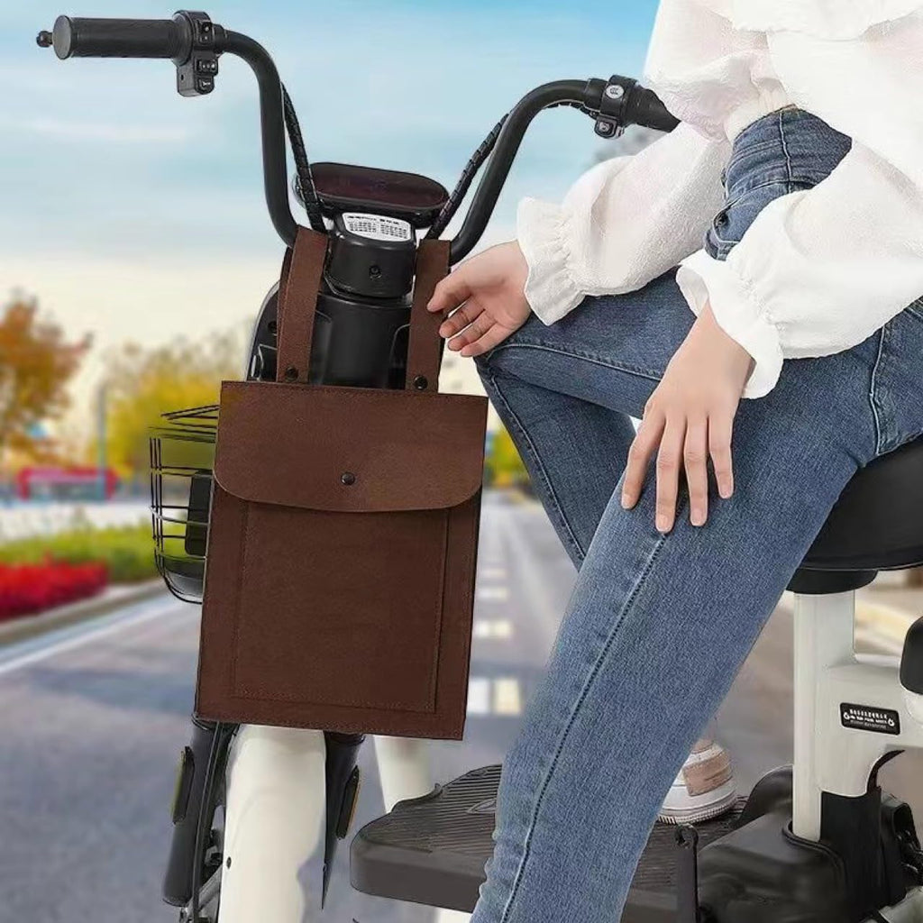 Electric Scooter Bag Bike Handlebar Hanging Purse Storage Organizer Front Attach