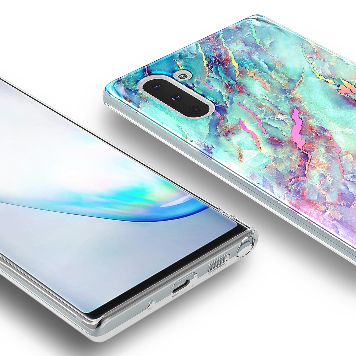 Designed for Samsung Galaxy Note-10 Case, Marble Nova | with Screen Protector (M