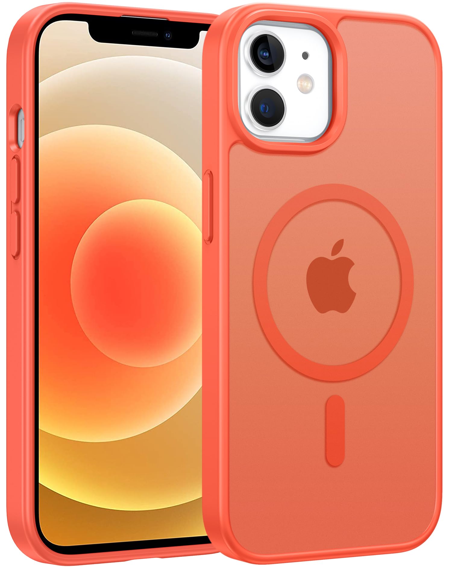 Iphone 12 Phone Case: For Iphone 12 Pro Magnetic Matte Textured Military Grade D