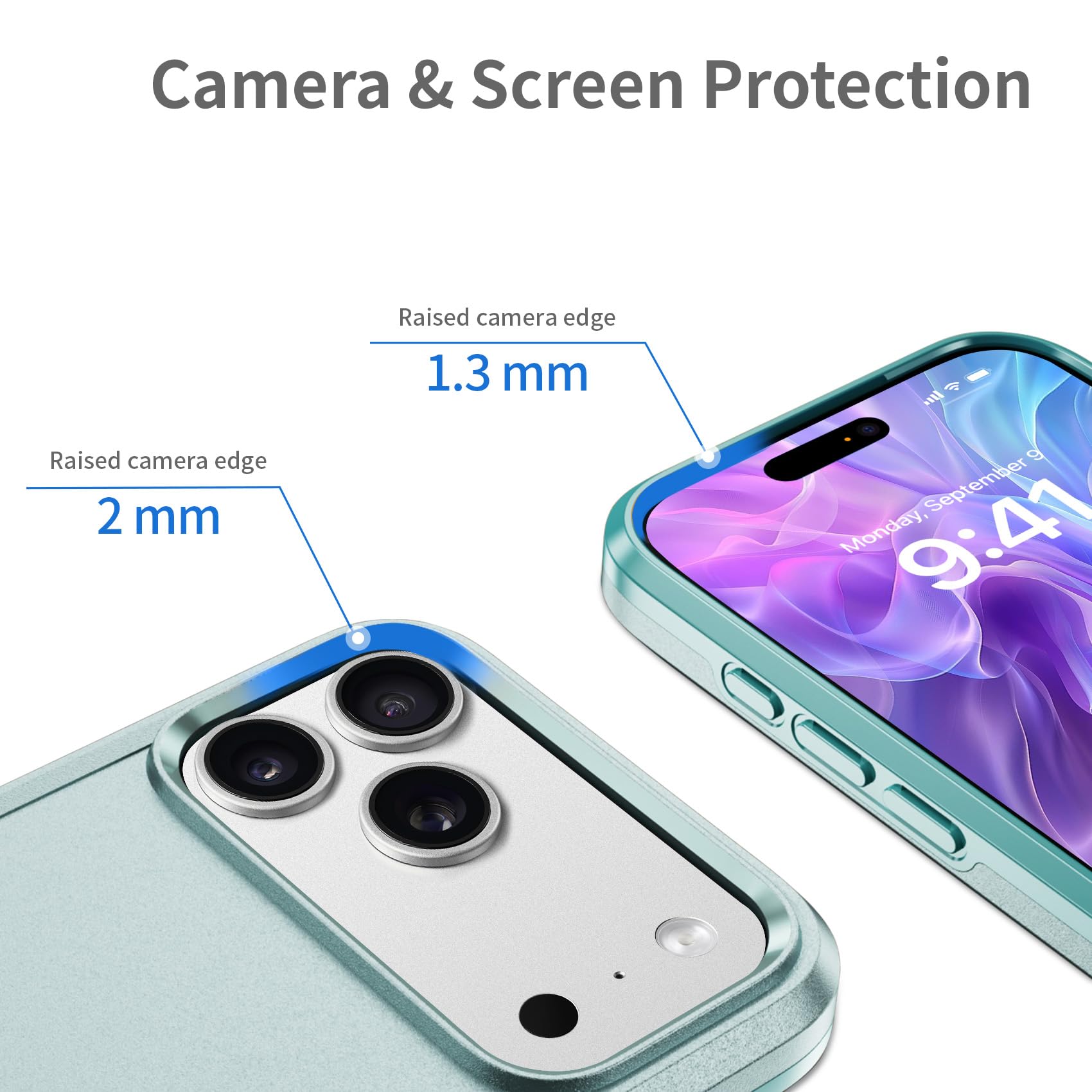 For Iphone 17 Pro Max Case, Dual Layer Heavy Duty Shockproof Protective Phone Ca