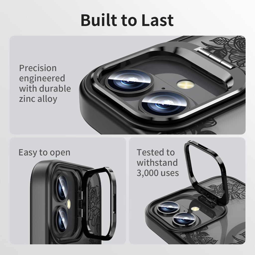 Case Compatible with iPhone 16 with Kickstand, Compatible with Magsafe,