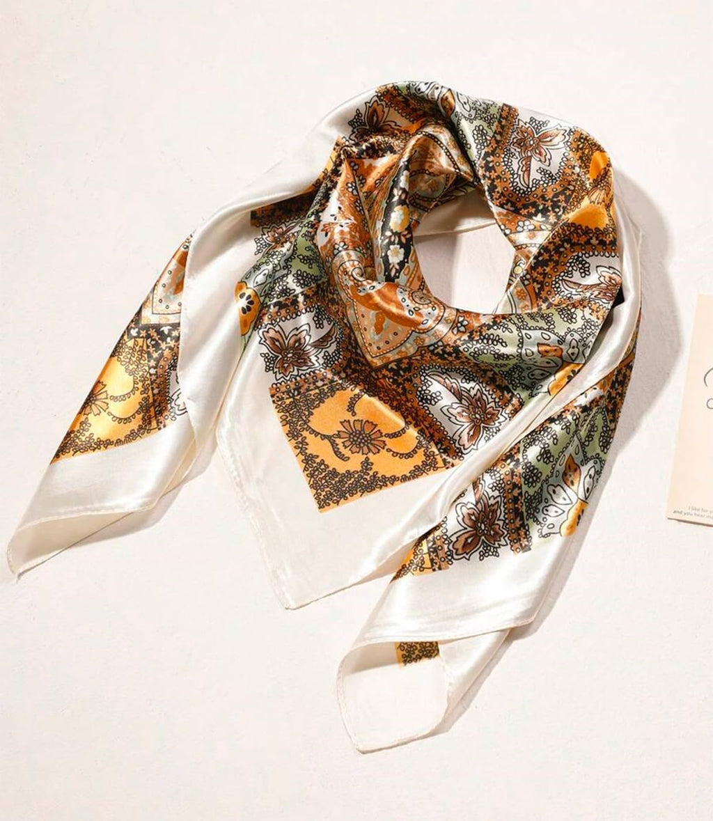 Inch Square Silk Like Head Scarf for Women Satin Hair Scarf Wrap Large Lightw