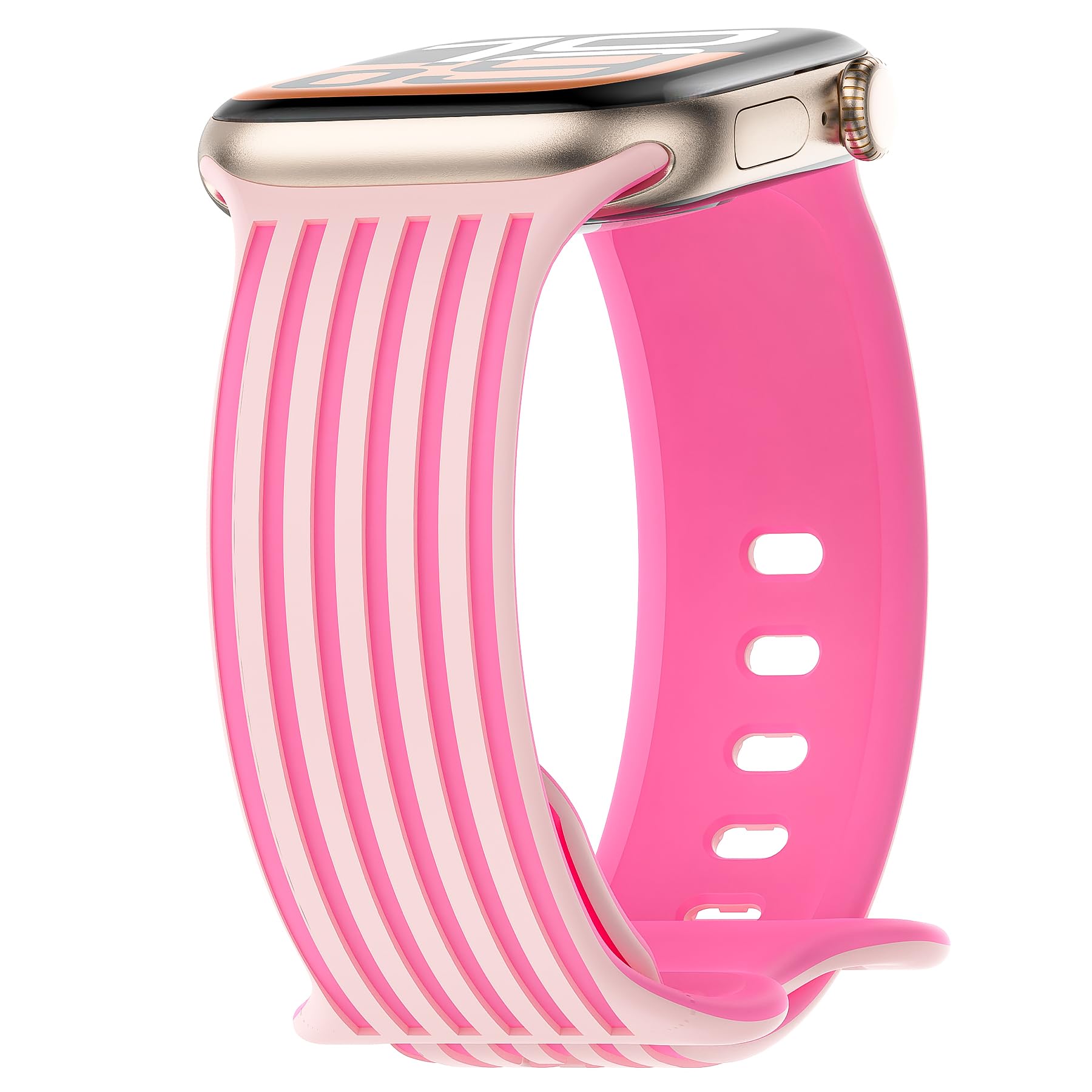 Striped Band Compatible with Apple Watch Bands for Women 40mm 42mm 41mm
