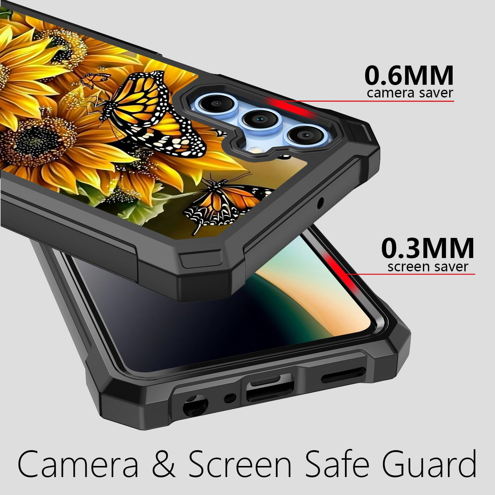 Galaxy A15 5G Heavy-Duty Case with Tempered Glass Screen Protector - Ultimate Pr