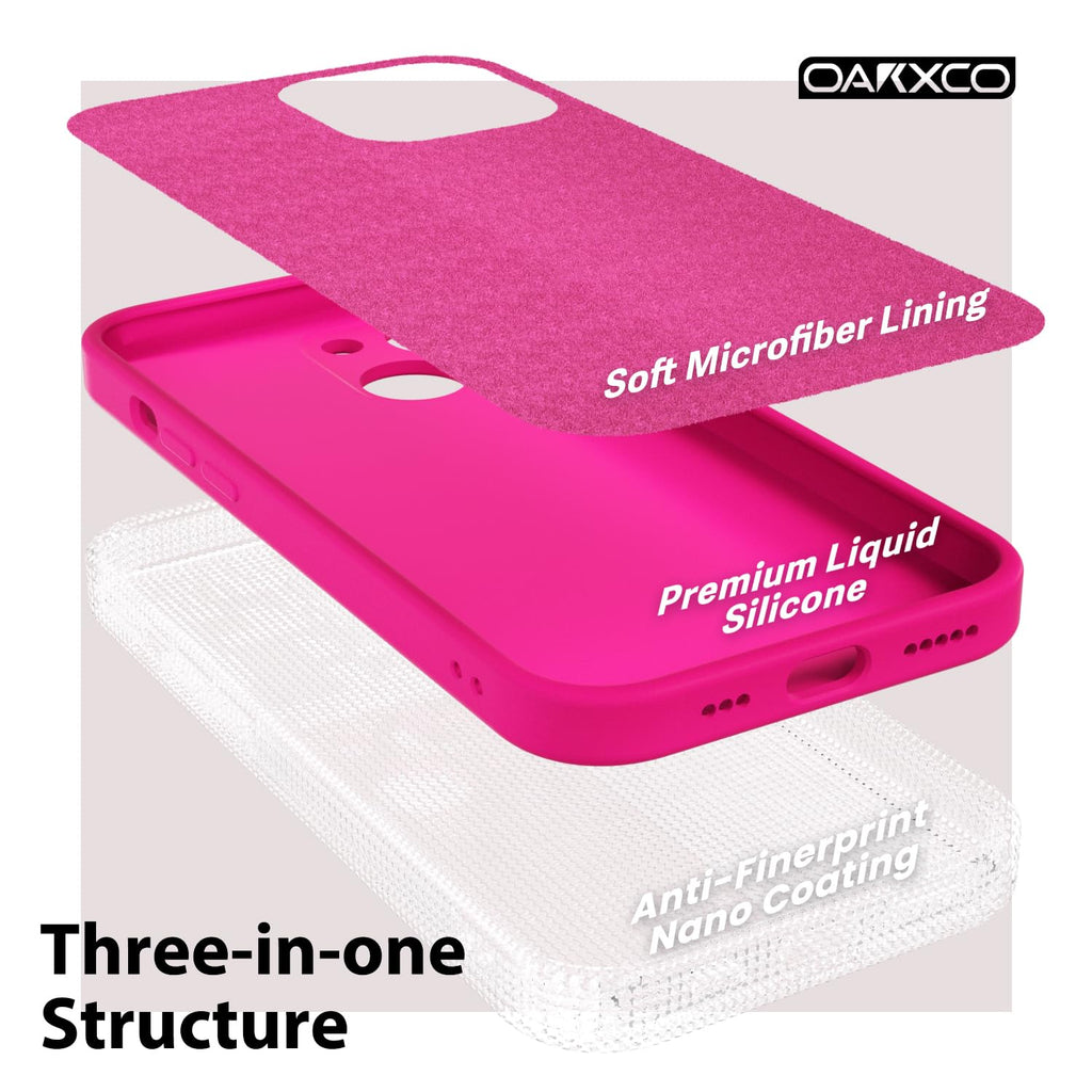 Iphone 14 Phone Case Liquid Silicone, Fluorescent Bright Solid Color, Cute Thin