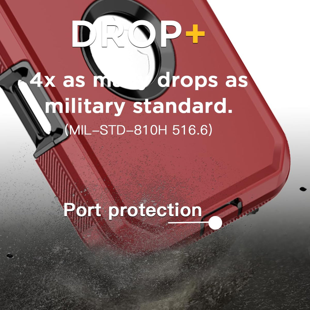 Iphone 17 Pro Case,Heavy Duty Drop Protection Full Body Rugged Shockproof/Drop P