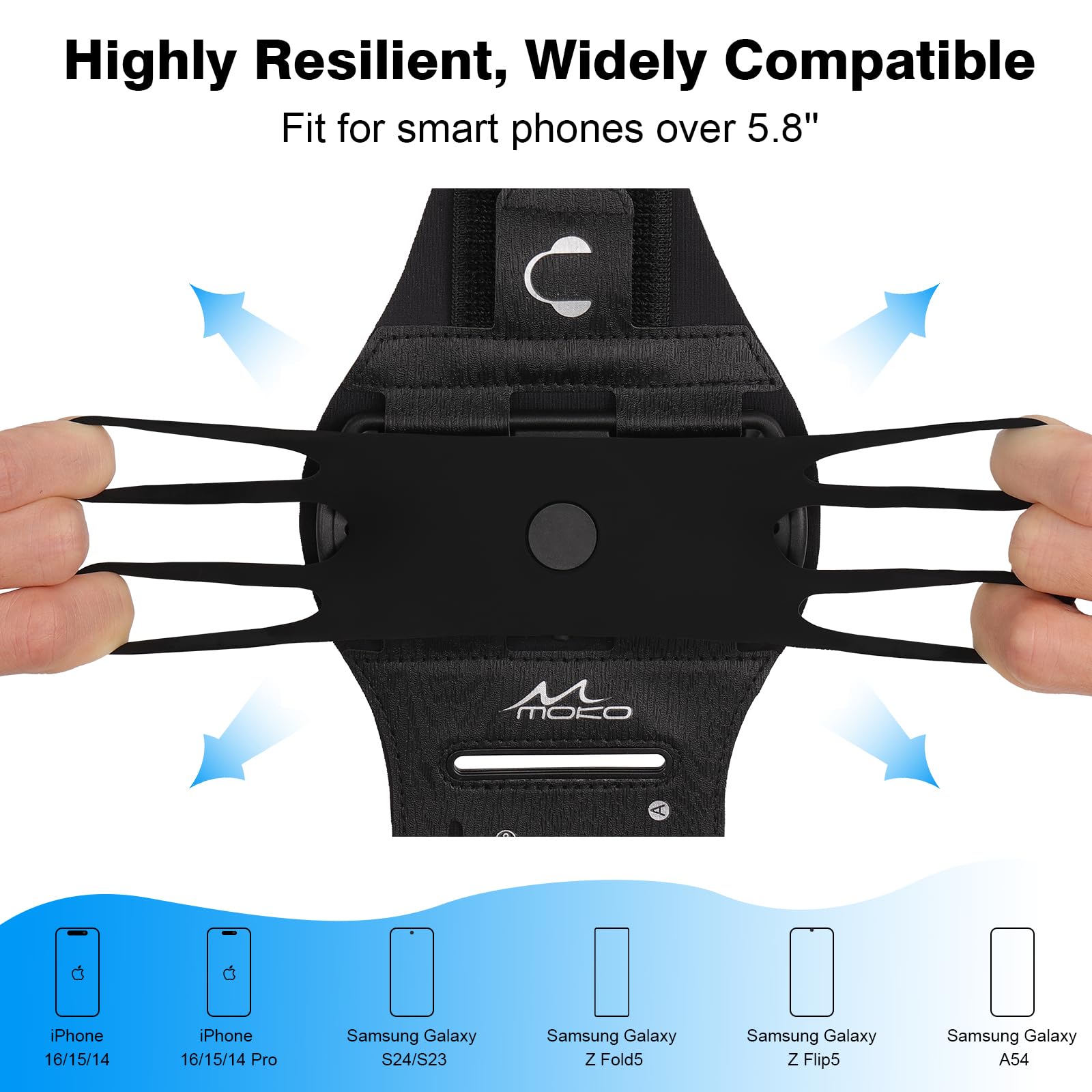 Armband 360°Rotatable For Iphone 16 15 14 13 Pro Max Plus Samsung Galaxy Note S2