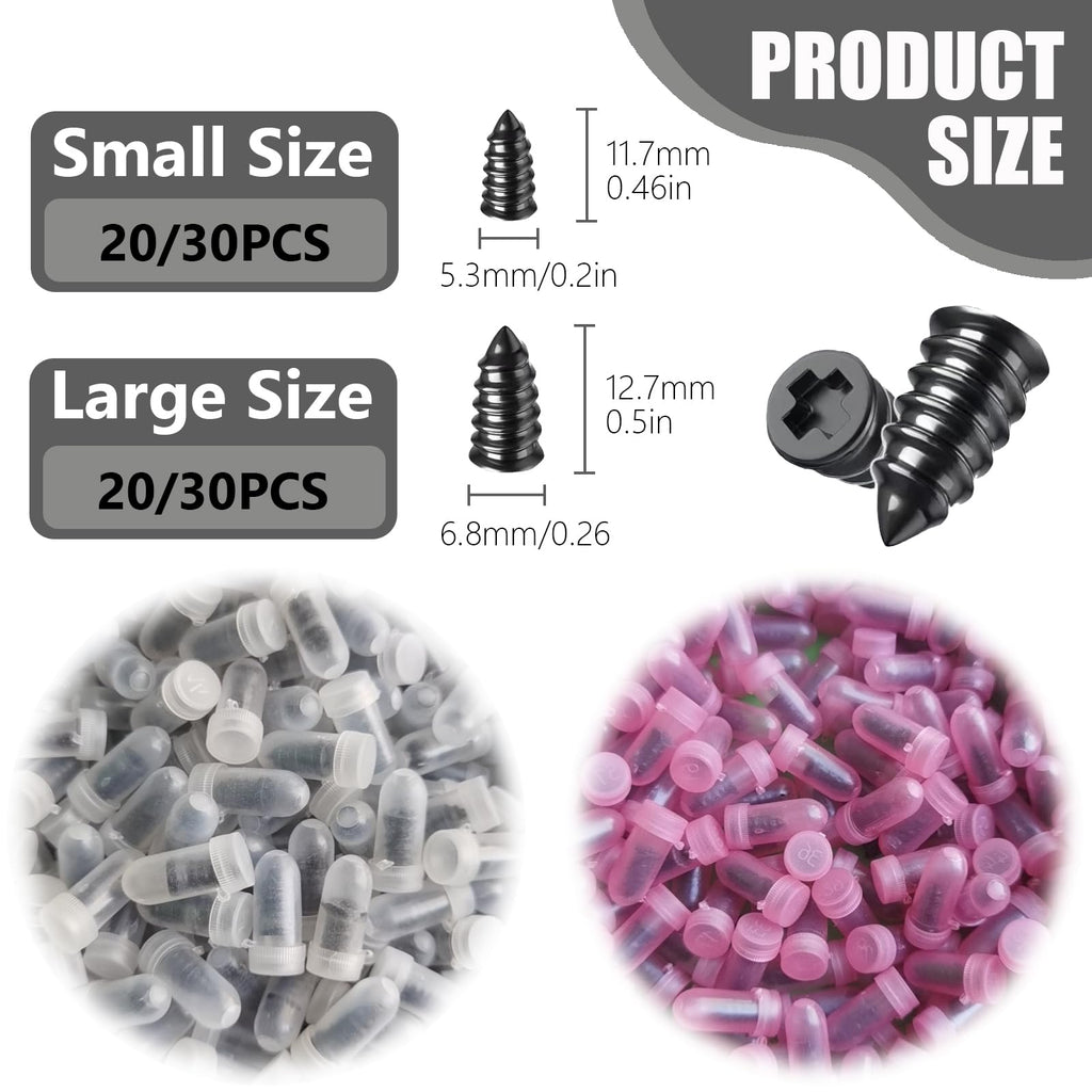 Tire Repair Rubber Nail Kit, Tire Repair Screws, Fast Self-Service Tool for Car,