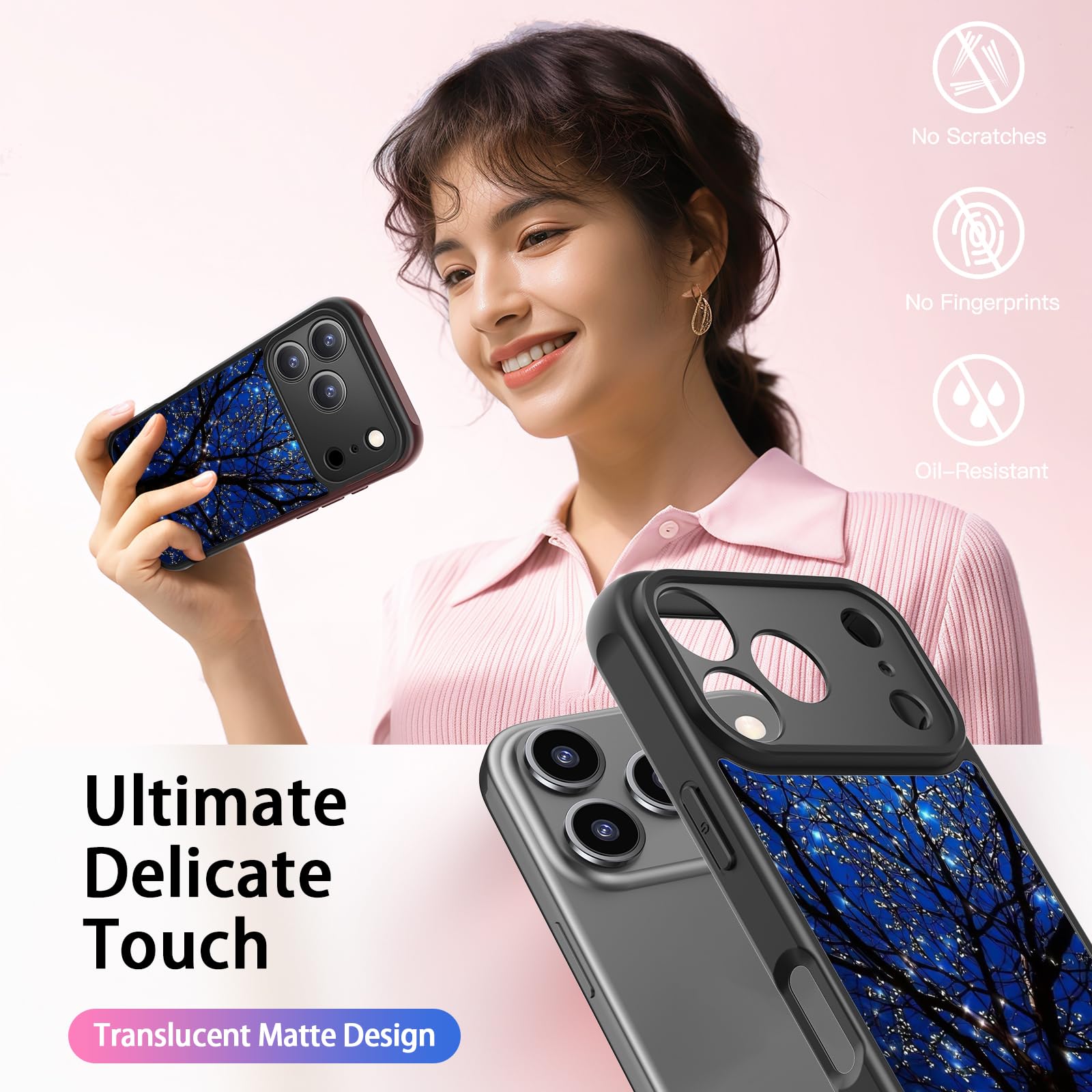 Iphone 17 Pro Phone Case Cute - Wireless Charging & Military-Grade Protection -