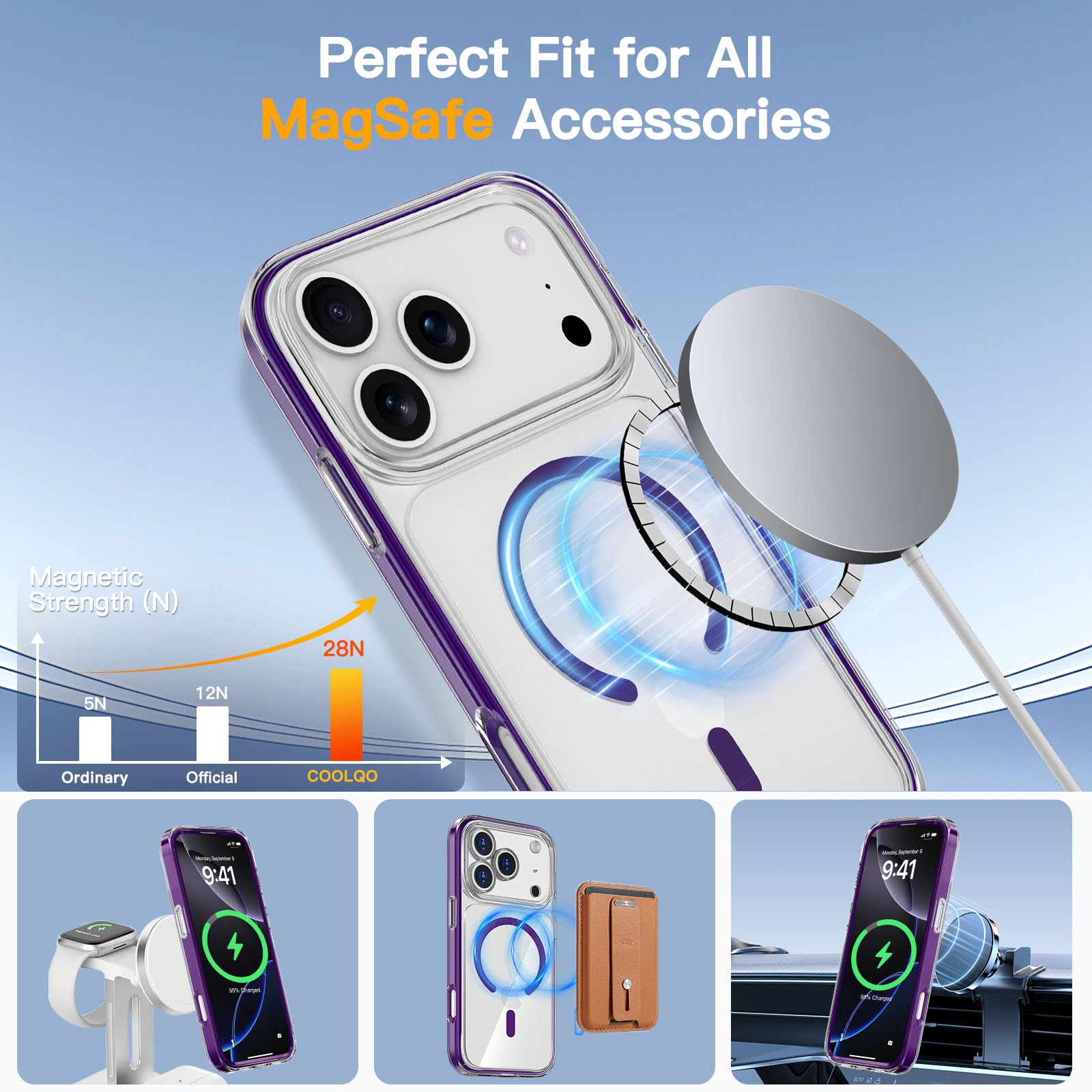 Iphone 17 Pro Max Case With Screen Protectors, Magsafe, Military Grade Drop Prot