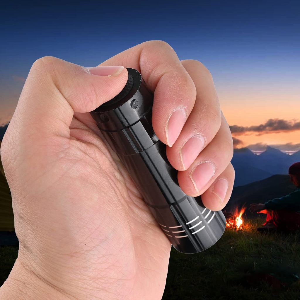 of Flashlights 9 LED Mini Aluminum Flashlight Bulk with Lanyard 15 AAA Ba