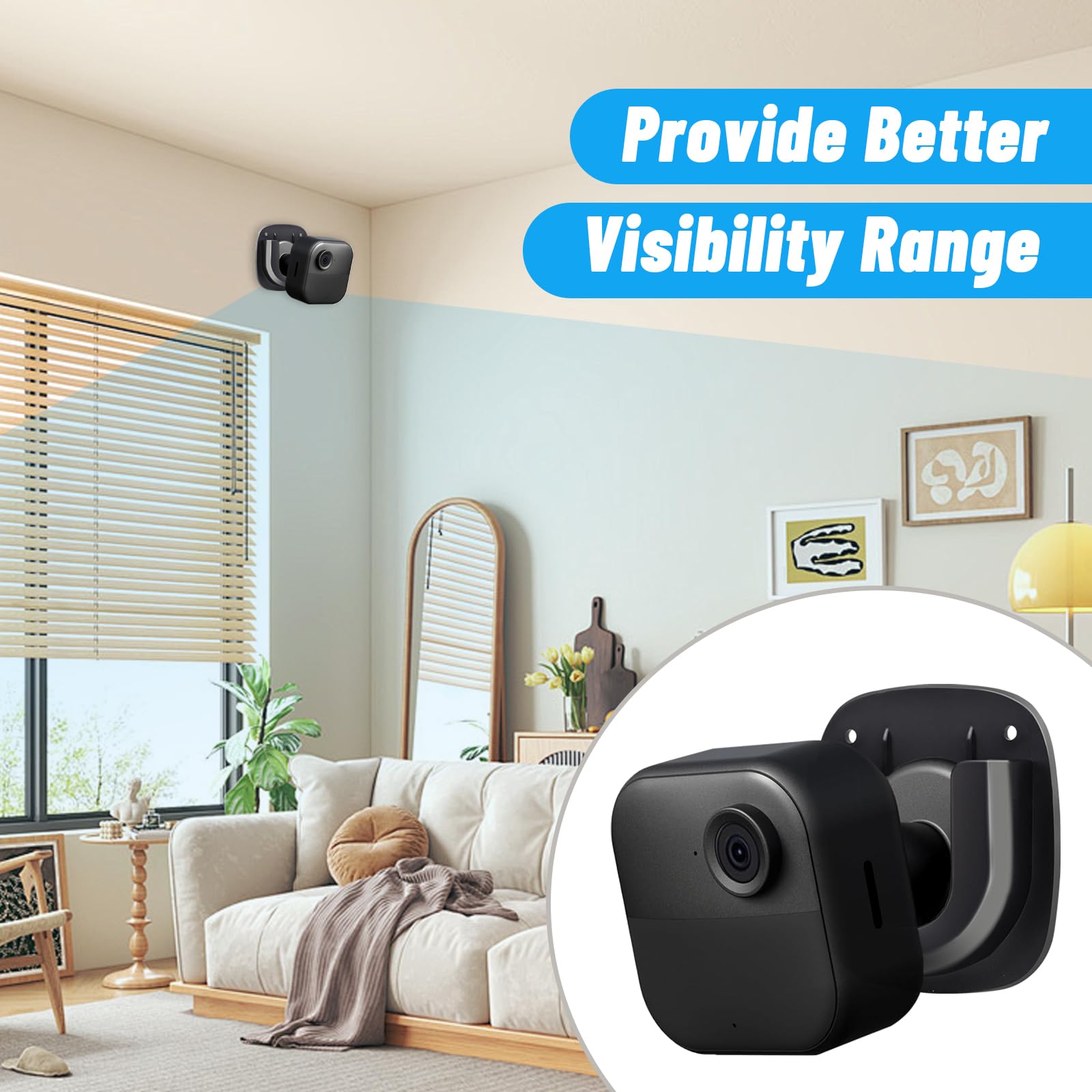 Adhesive Wall Mount For Blink Mini/Blink Mini 2/ Blink Indoor/Blink Outdoor Came