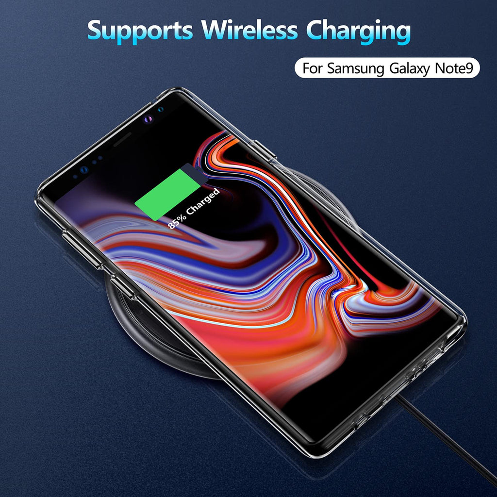Crystal Clear Case for Galaxy Note 9 - Non-Slip, Shockproof Protection